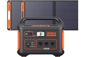 Jackery Solar Generator 1000, 1002Wh Capacity with 2xSolarSaga 100W Solar Panels, 3x1000W AC Outlets, Portable Power Station Ideal for Home Backup, Em...